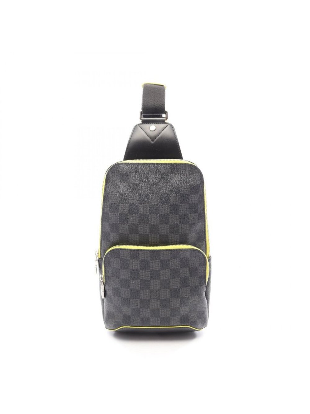 Louis Vuitton Waist Bag Avenue Damier Graphite Yellow Leather